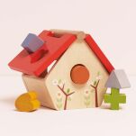 Drewniany sorter kształtów domek dla ptaków, zabawka edukacyjna, Le Toy Van - 2