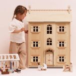 Naturalny drewniany domek dla lalek, zabawka dla dzieci, lalki, Le Toy Van - 8