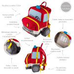 Plecak dla dzieci Wóz Strażacki zabawka akcesoria przedszkolaka wyprawka sigikid - 3