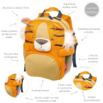 Plecak dla dzieci Tygrys zabawka akcesoria przedszkolaka wyprawka sigikid - 5