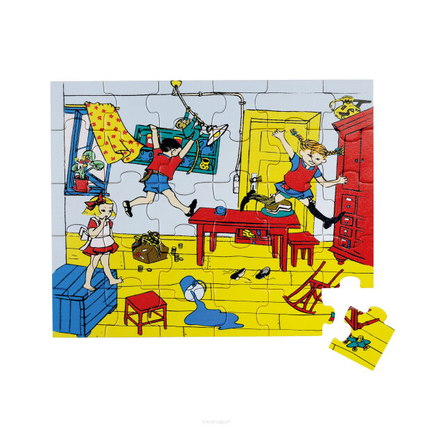 Drewniane puzzle 30 szt. Pippi