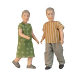 Lalki do domku dla lalek starsza para babcia i dziadek zestaw lalek Lundby - 2