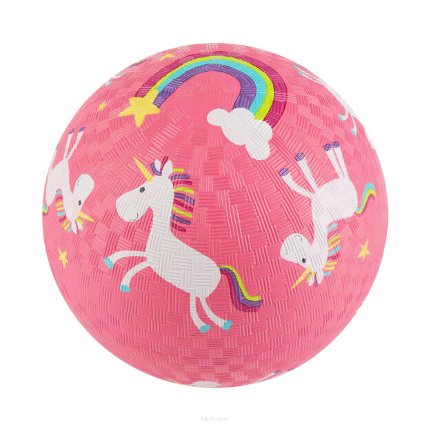 Gumowa piłka do zabawy Jednorożce 17 cm zabawka rozwojowa dla dzieci sigikid