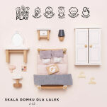 Drewniane mebelki do domku dla lalek sypialnia Daisylane, zestaw Le Toy Van - 3