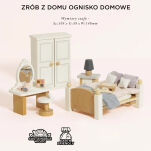 Drewniane mebelki do domku dla lalek sypialnia Daisylane, zestaw Le Toy Van - 4