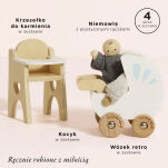 Drewniane mebelki do domku dla lalek zestaw z lalką, zabawka, Le Toy Van - 2