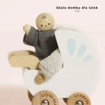 Drewniane mebelki do domku dla lalek zestaw z lalką, zabawka, Le Toy Van - 4