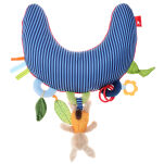 Poduszka do leżenia na brzuszku 37cm zabawka ruchowa grzechotka sigikid - 3