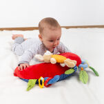 Poduszka do leżenia na brzuszku 37cm zabawka ruchowa grzechotka sigikid - 9