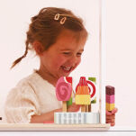 Drewniane lody na patyku zestaw, zabawka dla dzieci, lodziarnia, Le Toy Van - 5