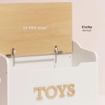 Drewniana skrzynia na zabawki dla dzieci, przechowywanie zabawek Le Toy Van - 4