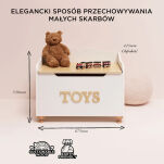 Drewniana skrzynia na zabawki dla dzieci, przechowywanie zabawek Le Toy Van - 8