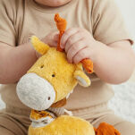 Zabawka rozwojowa Żyrafa 30cm szeleścik grzechotka gryzak dzieci sigikid - 4