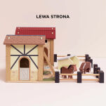 Drewniana farma zestaw z figurkami, zabawka dla dzieci, koniki, Le Toy Van - 5