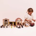 Drewniana farma zestaw z figurkami, zabawka dla dzieci, koniki, Le Toy Van - 8