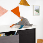 Pierwsza przytulanka Delfin patchwork maskotka zabawka dla dzieci sigikid - 11