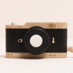Drewniany aparat fotograficzny retro z kalejdoskopem, zabawka, Le Toy Van - 4