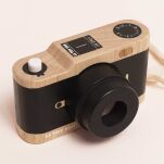 Drewniany aparat fotograficzny retro z kalejdoskopem, zabawka, Le Toy Van - 5