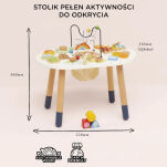 Drewniany stolik edukacyjny sensoryczna zabawka dla dzieci, stół Le Toy Van - 4