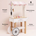 Drewniana lodziarnia dla dzieci, słodki stół, zabawka, lody, Le Toy Van - 2