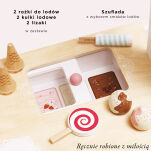 Drewniana lodziarnia dla dzieci, słodki stół, zabawka, lody, Le Toy Van - 3