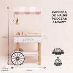Drewniana lodziarnia dla dzieci, słodki stół, zabawka, lody, Le Toy Van - 8