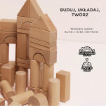 Drewniane klocki zestaw 60 sztuk, zabawka edukacyjna dla dzieci, Le Toy Van - 6
