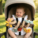 Zabawka rozwojowa Spirala Motyle grzechotka lusterko gryzak 45cm sigikid - 13