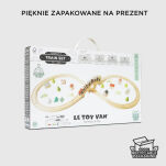 Drewniana kolejka zestaw 40 elementów, tory, pociąg, zabawka, Le Toy Van - 6