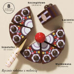 Drewniany tort czekoladowy, zabawka dla dzieci, odgrywanie ról, Le Toy Van - 2