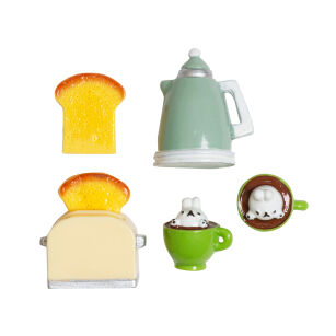 Akcesoria kuchenne zestaw Toster do domku dla lalek jedzenie zabawka Lundby