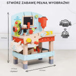 Drewniany pierwszy warsztat z narzędziami, zabawka dla dzieci, Le Toy Van - 4