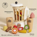 Drewniany blender + zestaw owoców Fruit & Smooth, zabawka dzieci Le Toy Van - 2
