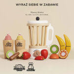 Drewniany blender + zestaw owoców Fruit & Smooth, zabawka dzieci Le Toy Van - 4
