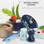 Drewniane garnki zestaw, zabawka dla dzieci, akcesoria kuchenne, Le Toy Van - 4