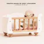 Drewniane łóżeczko dla lalek, zabawka dla dzieci, zabawa lalkami Le Toy Van - 3