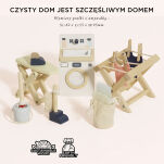 Drewniane mebelki do domku dla lalek zestaw pralnia, zabawka Le Toy Van - 3